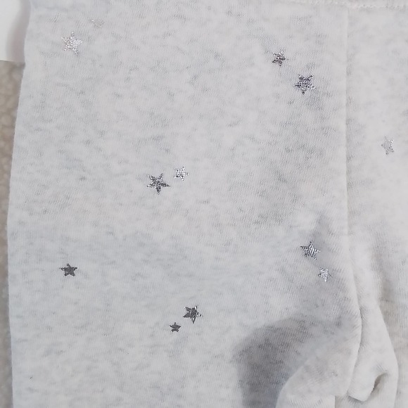 Oshkosh Fleece Lined Jogger Girls Size 4 in Heather Grey w/ Silver‎ Stars - Picture 12 of 12